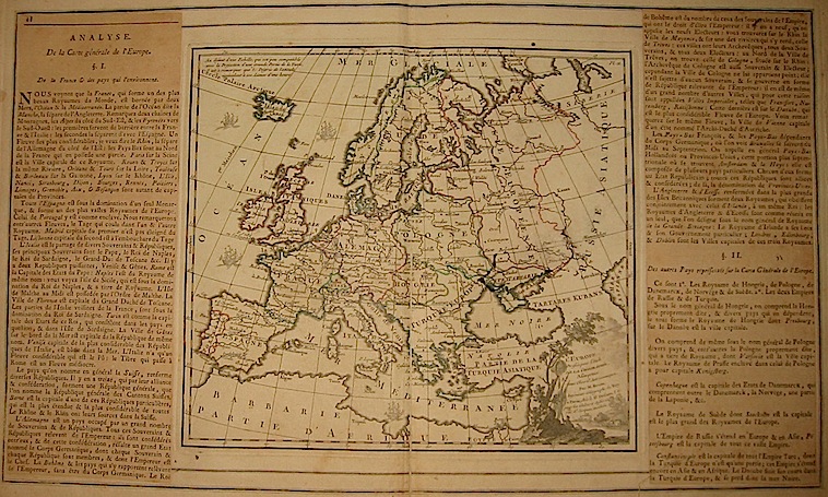 Brion de la Tour Louis - Desnos Louis Charles L'Europe dressée pour l'étude de la Géographie... 1766 Paris